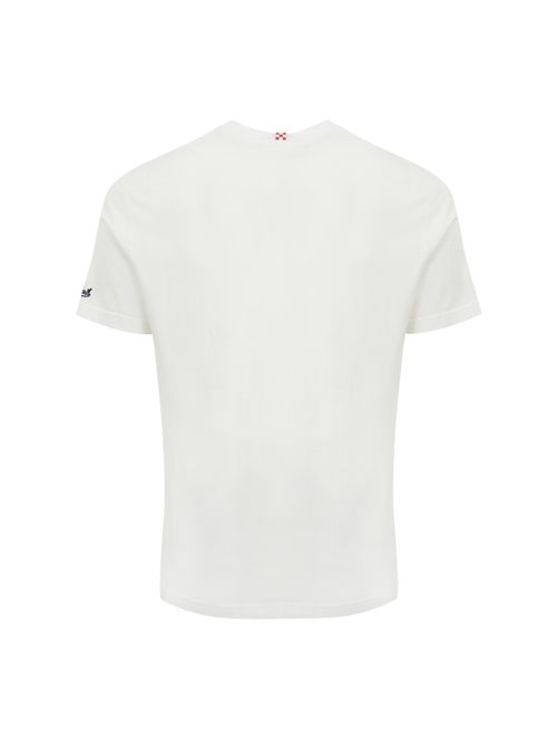 T-shirt Portofino in cotone con ricamo Gin-gin Mc2 Saint Barth | PORTOFINO05208H GIN GIN 01N EMB